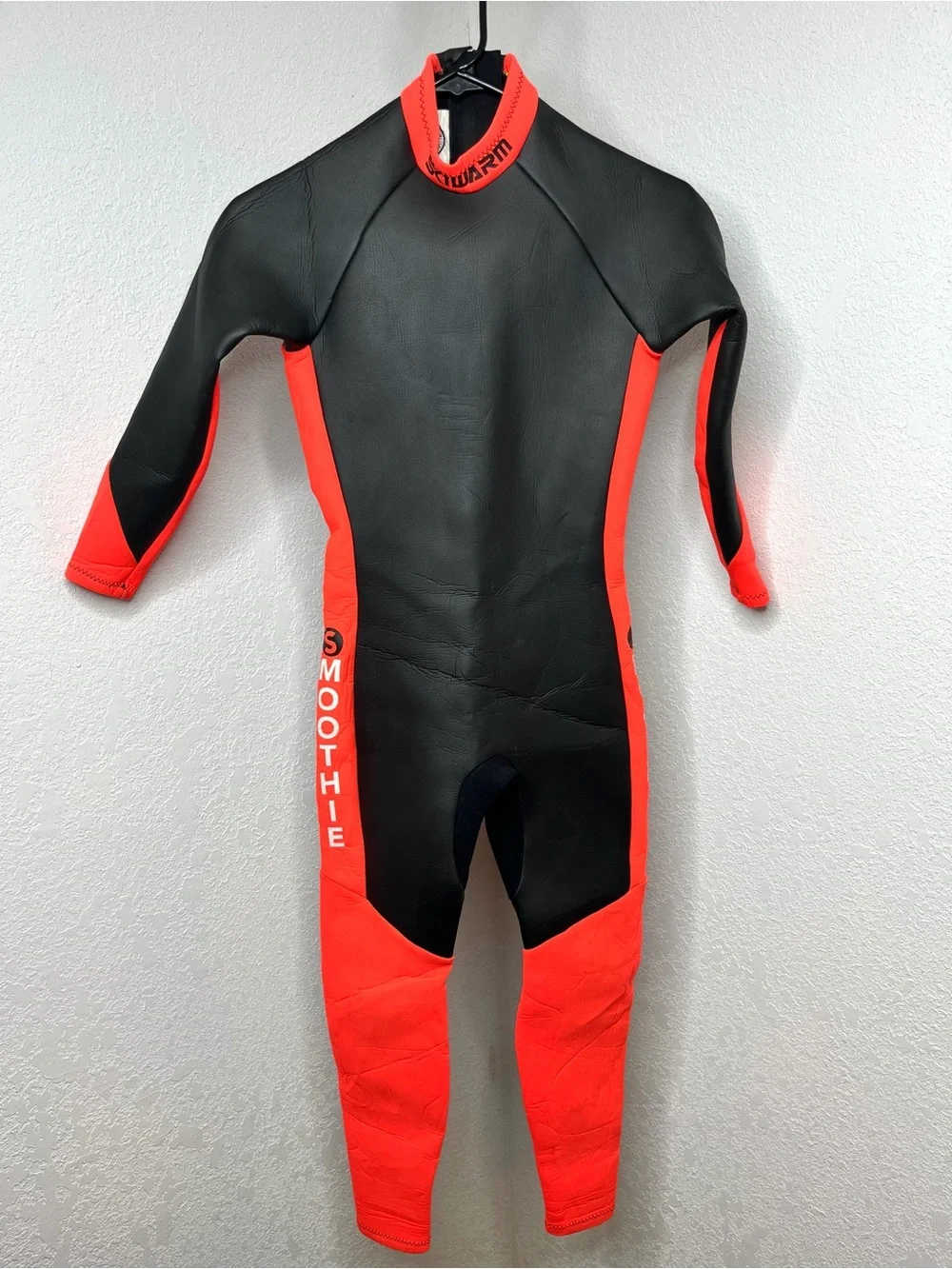 Ski Warm Black Red Full Body Wetsuit Smoothie Surf Beach Size Juniors Large